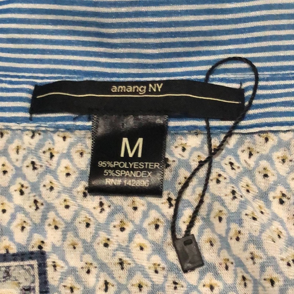 amang NY sleeveless “ patchwork “ top. M - Picture 12 of 13